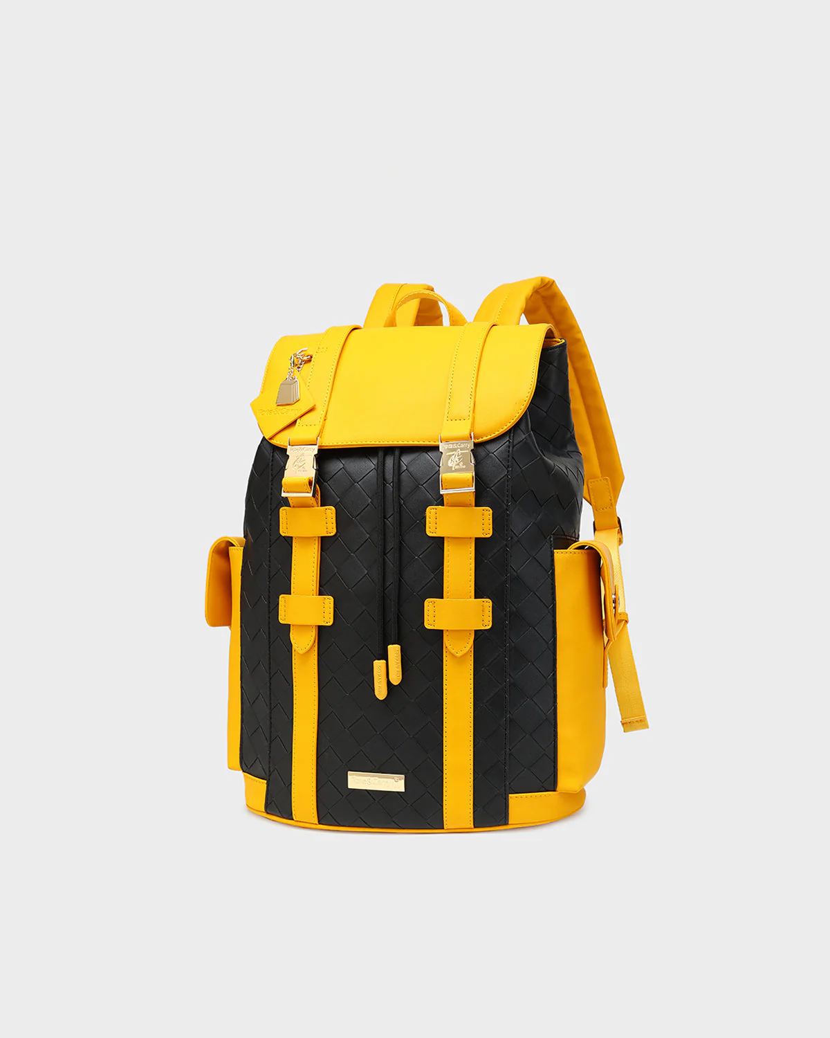 Bodega Explorer Backpack in Black & Yellow - Image 3