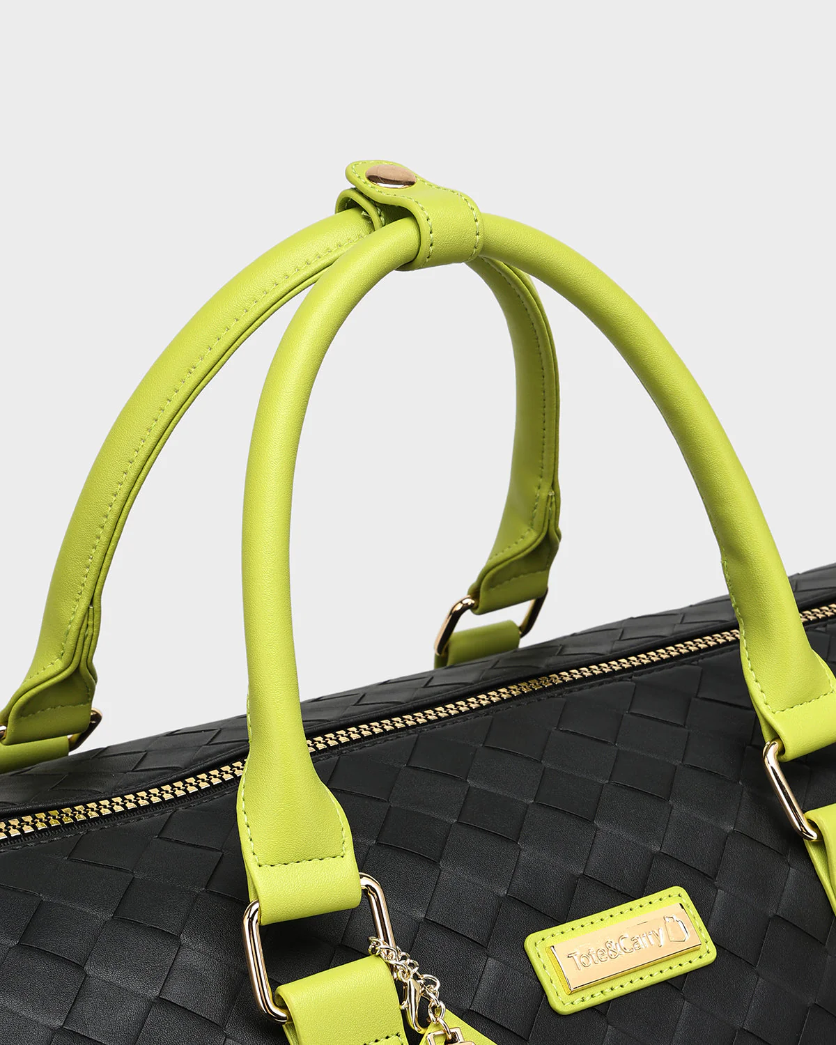 Bodega Traveler Rolling Duffle in Black & Slyme - Image 7