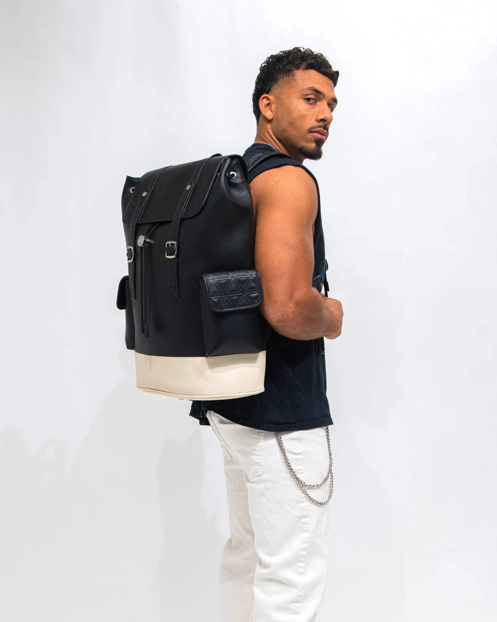 Multiway Jetsetter Backpack in Black - Image 5