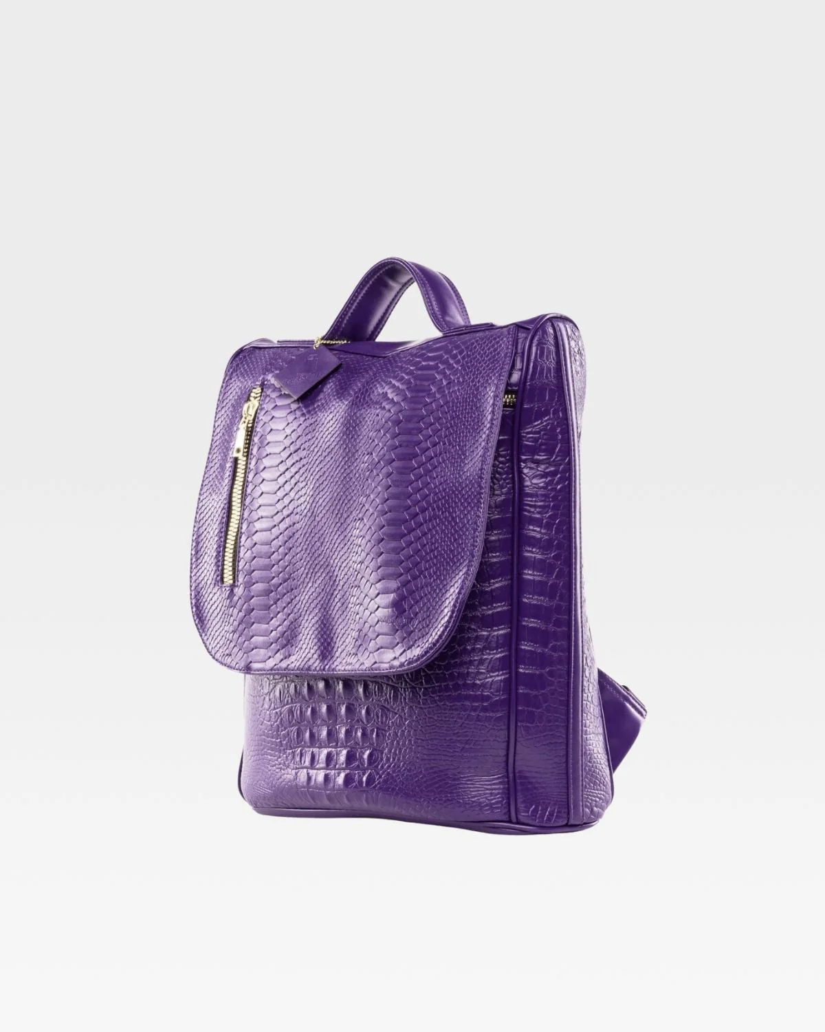 Statement Weekender Backpack in Purple - Image 3