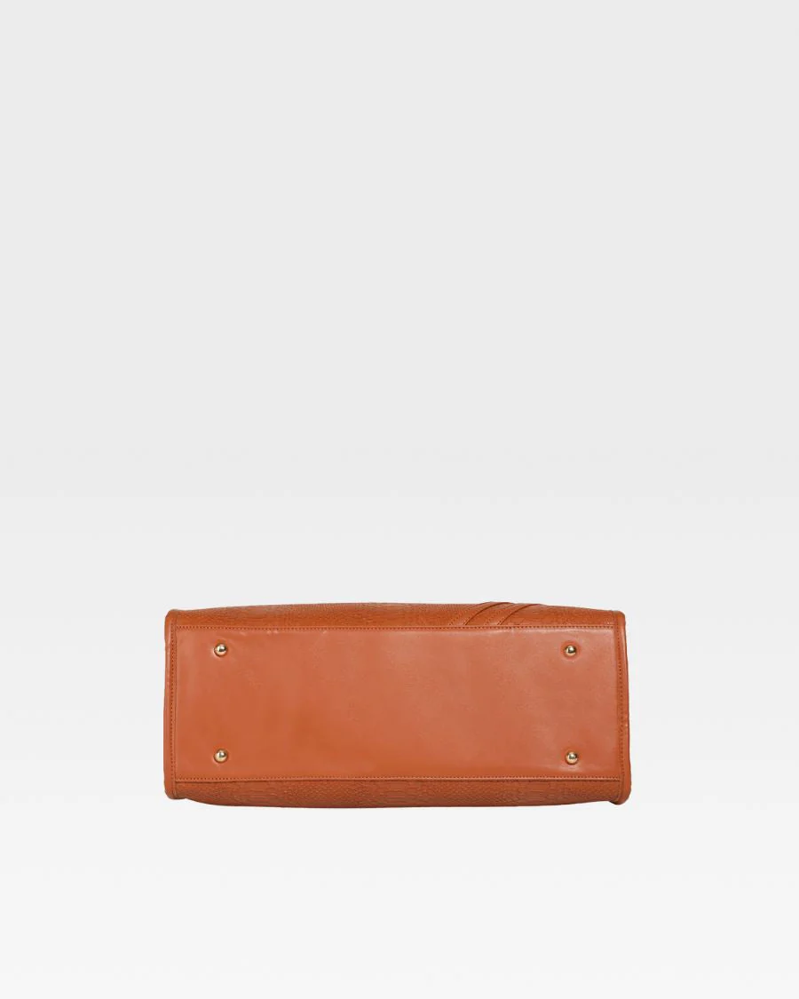 Signature City Tote Bag in Caramel - Image 5