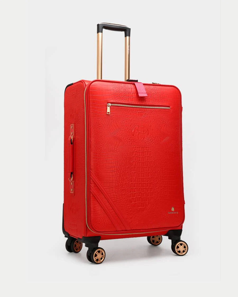 Statement 2-Piece Luggage Set in Red - Image 4