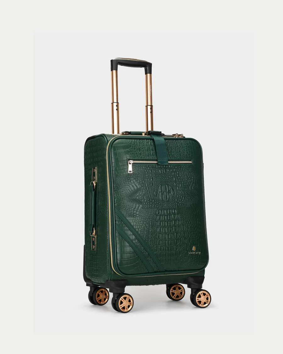 Statement 2-Piece Luggage Set in Emerald - Image 11