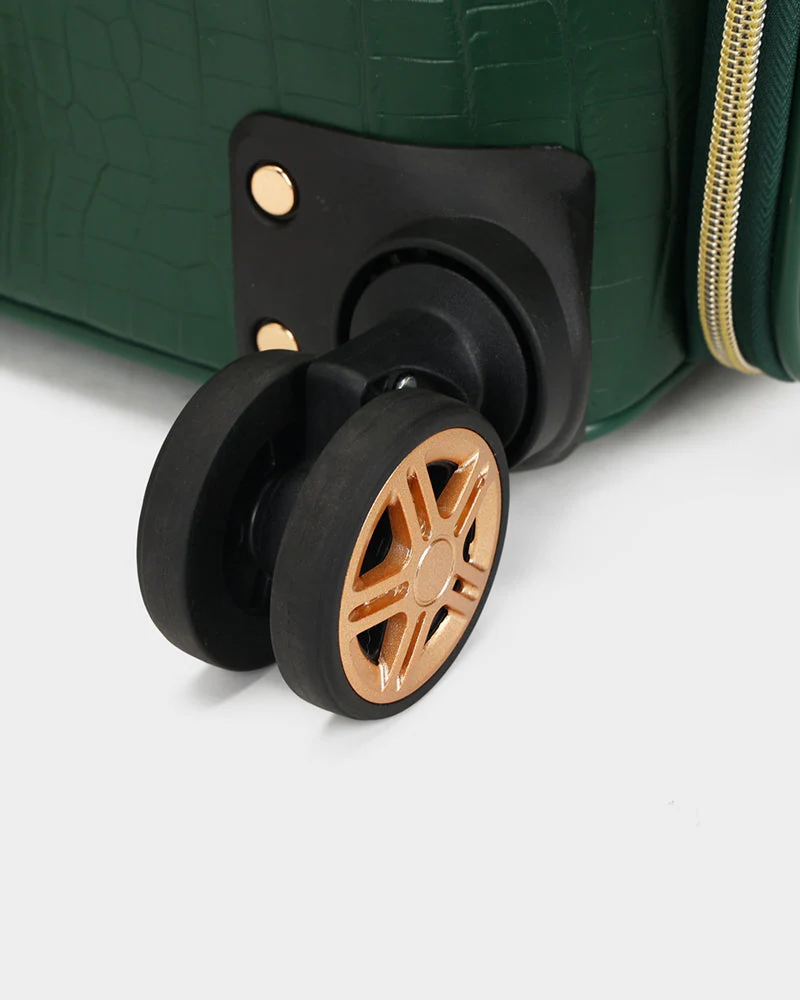 Statement 2-Piece Luggage Set in Emerald - Image 15