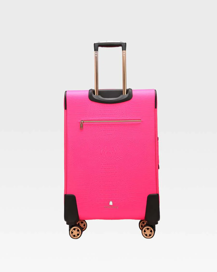 Statement Carry-On Kit in Neon Pink - Image 6