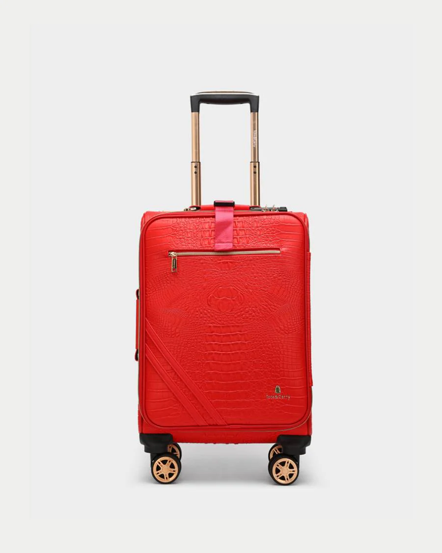 Statement 2-Piece Luggage Set in Red - Image 10