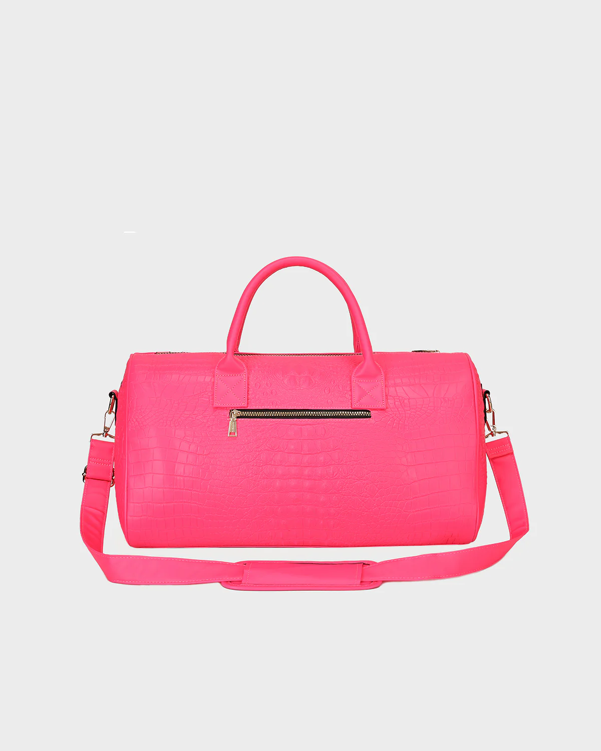 Statement Weekender Travel Set in Neon Pink - Image 10