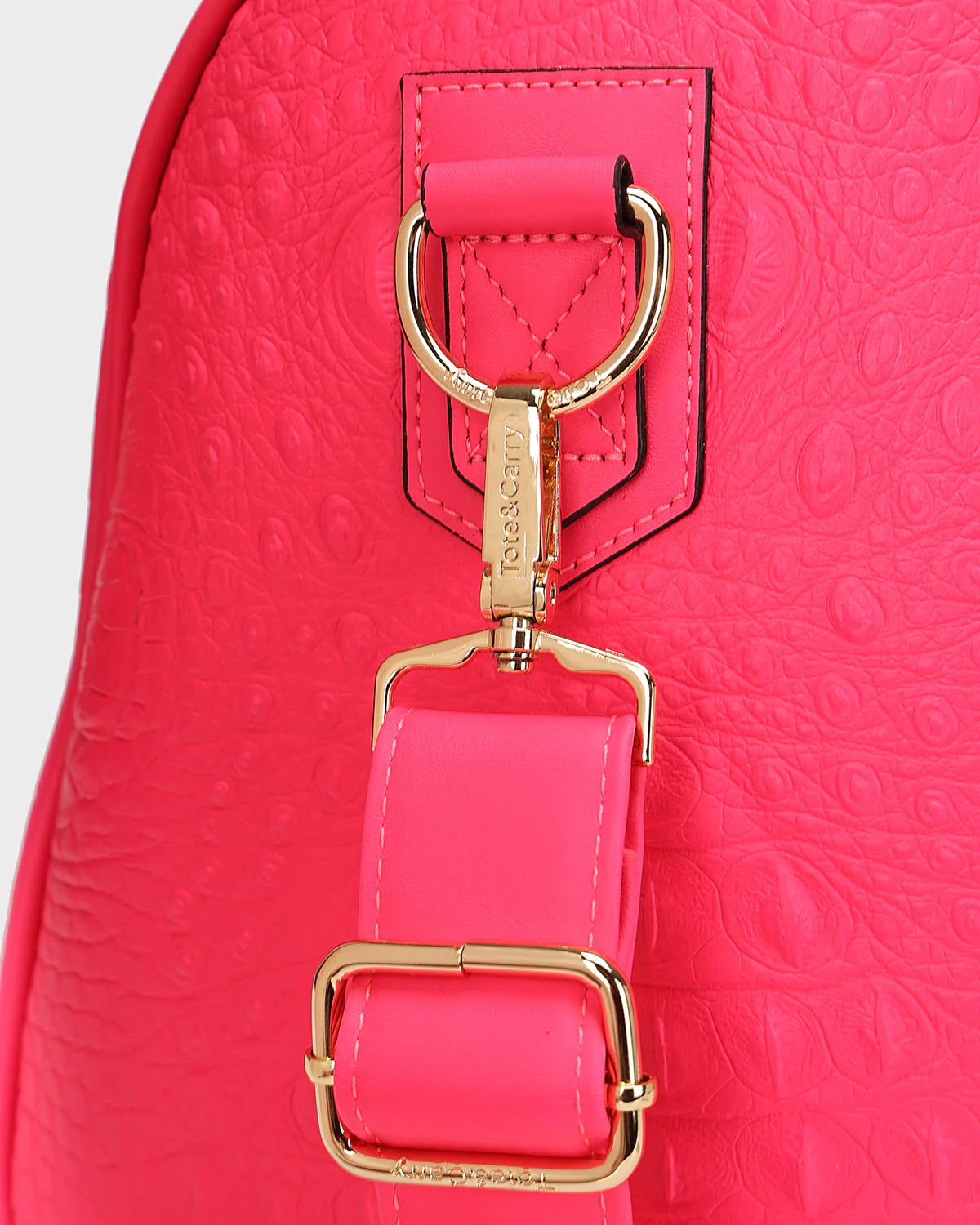 Statement Overnight Travel Set in Neon Pink - Image 15