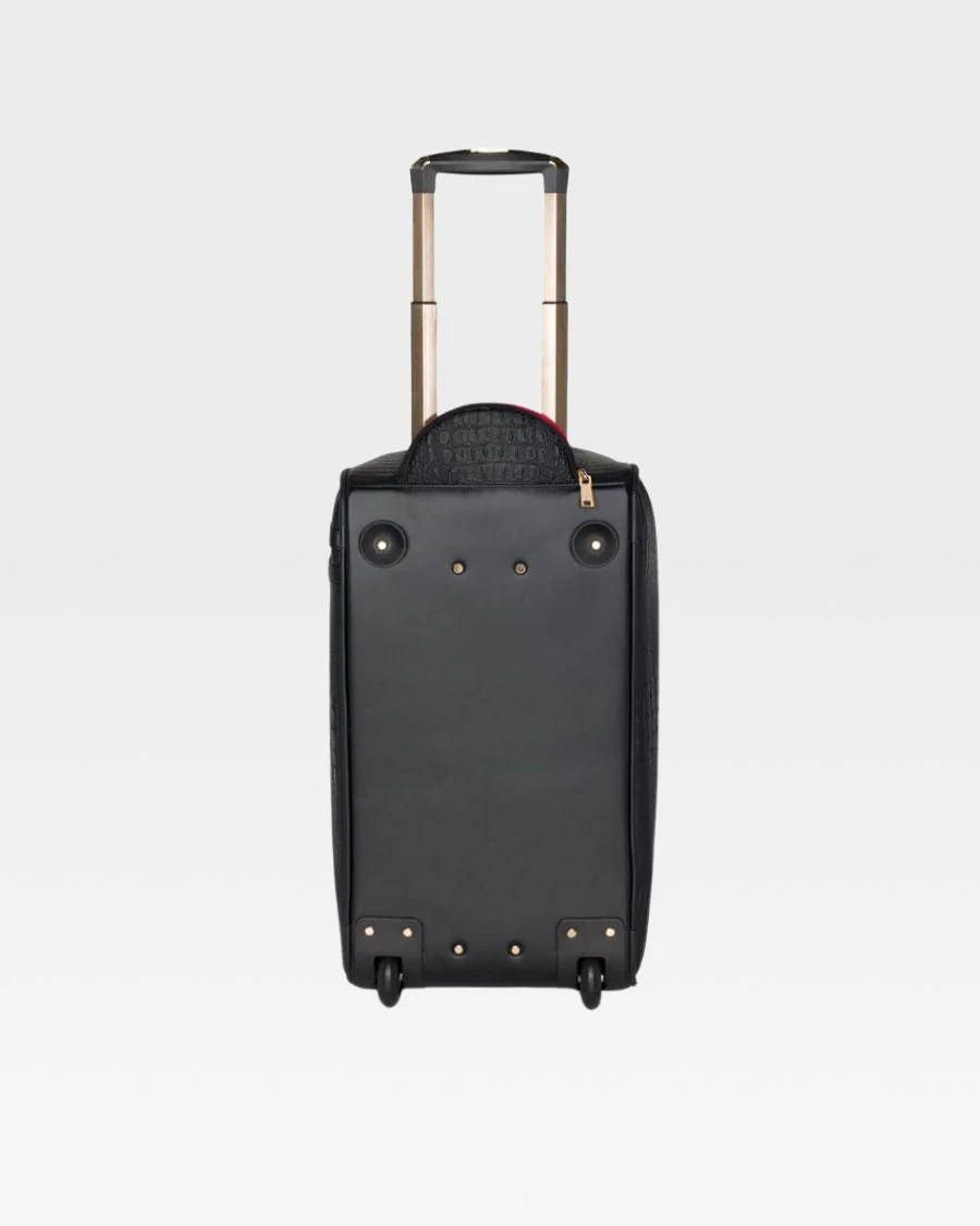 Statement Traveler Rolling Duffle in Black - Image 3