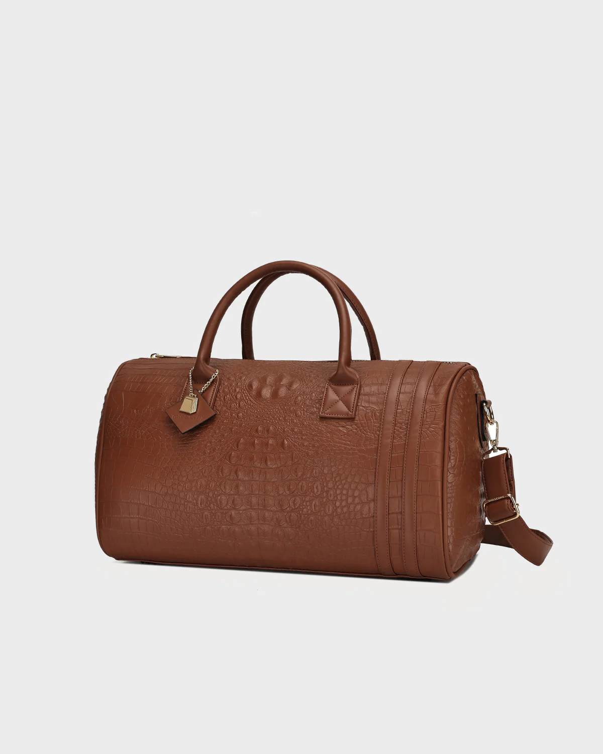 Statement Weekender Travel Set in Caramel - Image 10